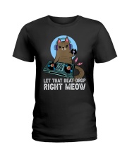 Let that beat drop right meow Ladies T-Shirt tile