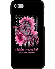October we wear Pink Phone Case tile