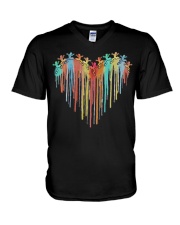 Frog heart V-Neck T-Shirt tile