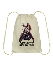 Flirty dirty inked and curvy Drawstring Bag tile