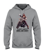 Flirty dirty inked and curvy Hooded Sweatshirt tile