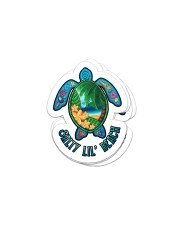 Salty lil' beach Sticker - 4 pack (Vertical) front