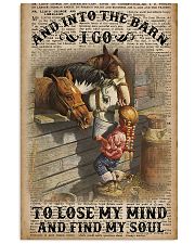 And Into The Barn I Go 11x17 Poster front
