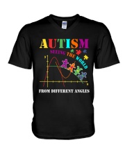 AUTISM AWARENESS V-Neck T-Shirt tile