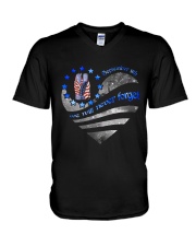 September 11th Never forget V-Neck T-Shirt tile