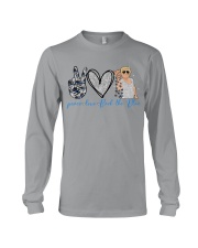 Peace love Back the blue Long Sleeve Tee tile