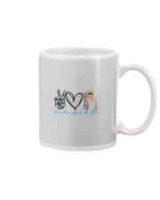 Peace love Back the blue Mug tile
