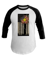 Proud softball mom Baseball Tee tile