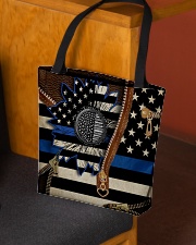 Back the blue sunflower All-over Tote aos-all-over-tote-lifestyle-front-02