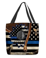 Back the blue sunflower All-over Tote back