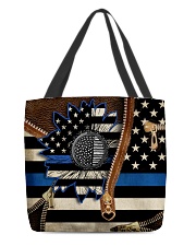 Back the blue sunflower All-over Tote front