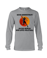 Never underestimate an old woman Long Sleeve Tee tile