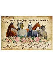 God say you are 17x11 Poster front
