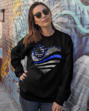 Back the blue Crewneck Sweatshirt lifestyle-unisex-sweatshirt-front-3