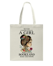 Never underestimate a girl Tote Bag tile