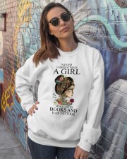 Never underestimate a girl Crewneck Sweatshirt lifestyle-unisex-sweatshirt-front-3