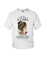 Never underestimate a girl Youth T-Shirt tile