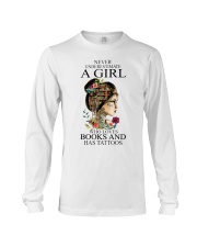Never underestimate a girl Long Sleeve Tee tile