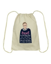 Fight for the things Drawstring Bag tile