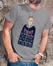 Fight for the things Classic T-Shirt lifestyle-mens-crewneck-front-4
