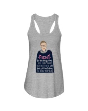 Fight for the things Ladies Flowy Tank tile