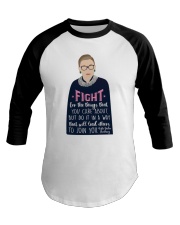 Fight for the things Baseball Tee tile