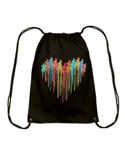 Mermaid heart Drawstring Bag tile