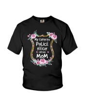 My favorite police officer calls me mom Youth T-Shirt tile
