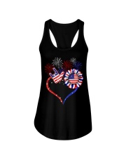 USA Independence day Ladies Flowy Tank tile