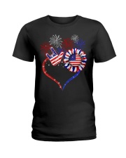 USA Independence day Ladies T-Shirt tile