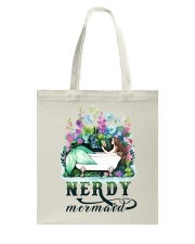 Nerdy mermaid Tote Bag tile
