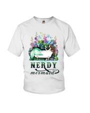 Nerdy mermaid Youth T-Shirt tile