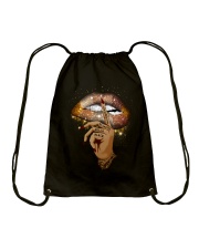 Lightly Melanated Hella Black - Printed Apparels Drawstring Bag tile