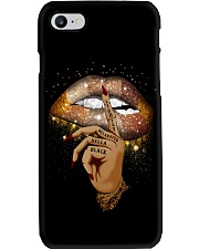 Lightly Melanated Hella Black - Printed Apparels Phone Case tile