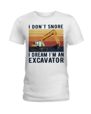 I don't snore Ladies T-Shirt tile