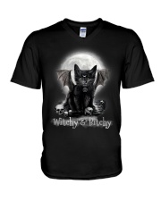 Witchy and Bitchy V-Neck T-Shirt tile