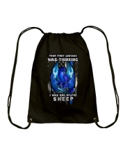 Your First Mistake Drawstring Bag tile