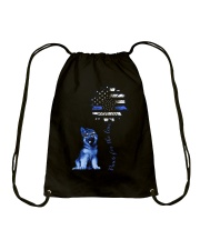 Paws for the law Drawstring Bag tile