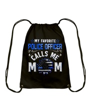 My favorite police officer calls me mom Drawstring Bag tile