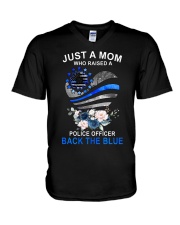 Just a mom who raised V-Neck T-Shirt tile