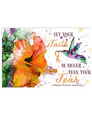 Let your faith bigger than your fear 17x11 Poster front