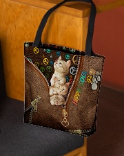 Hippie Soul Leather Pattern Print All-over Tote aos-all-over-tote-lifestyle-front-02