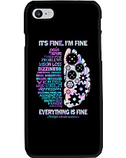 It's fine I'm fine Everything is fine Phone Case tile