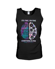It's fine I'm fine Everything is fine Unisex Tank tile