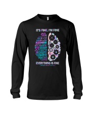 It's fine I'm fine Everything is fine Long Sleeve Tee tile