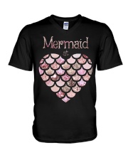 Mermaid at heart V-Neck T-Shirt tile