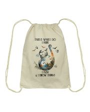 That's What I Do Drawstring Bag tile