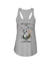 That's What I Do Ladies Flowy Tank tile