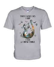 That's What I Do V-Neck T-Shirt tile