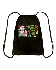Naughty Nice I Tried Drawstring Bag tile